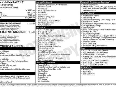 Used 2018 Chevrolet Malibu LT w/ Driver Confidence Package image 8