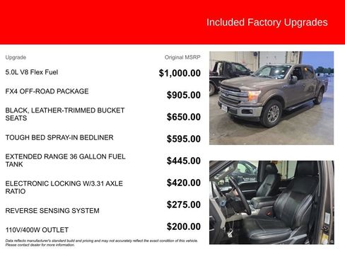 Used 2019 Ford F150 Lariat w/ FX4 Off-Road Package AWD/4WD image 5