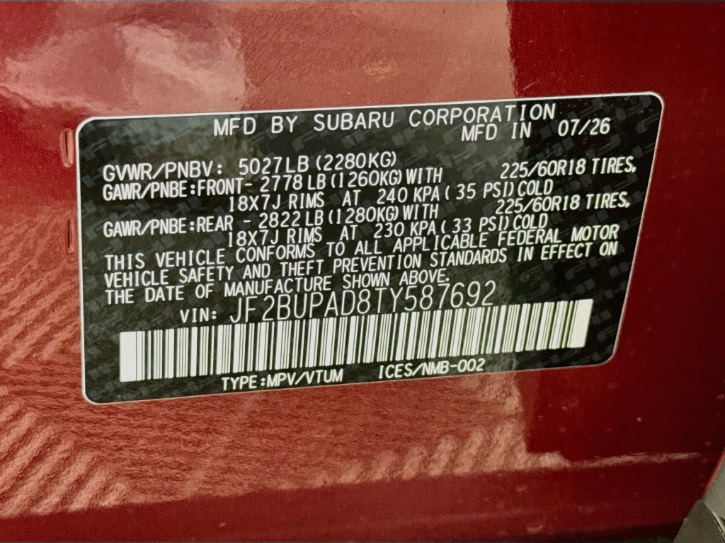 New 2026 Subaru Outback Premium AWD/4WD image 31