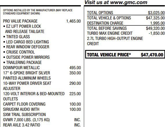 Certified 2024 GMC Sierra 1500 Pro w/ Pro Value Package AWD/4WD image 2