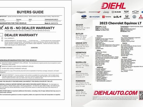 Certified 2023 Chevrolet Equinox LT image 37