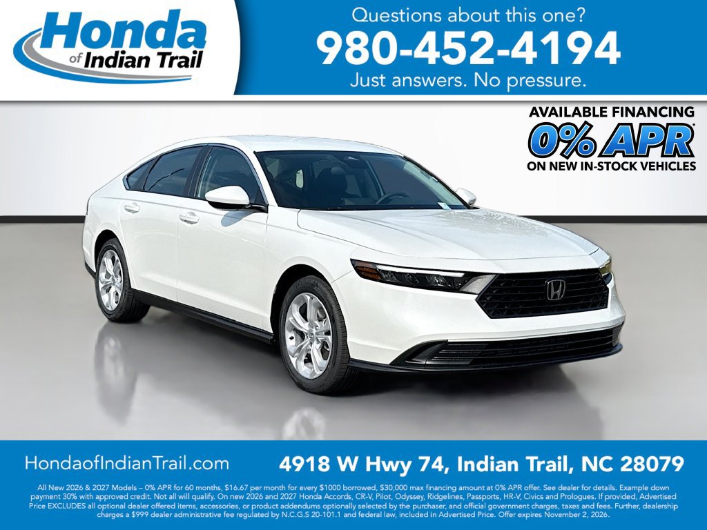 New 2026 Honda Accord LX 360° Tour