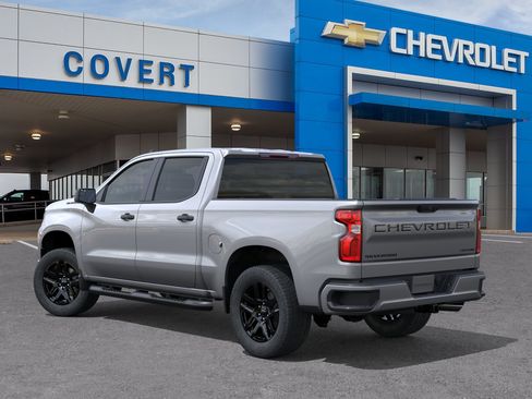 New 2026 Chevrolet Silverado 1500 Custom w/ Turbomax Blackout Package RWD image 1