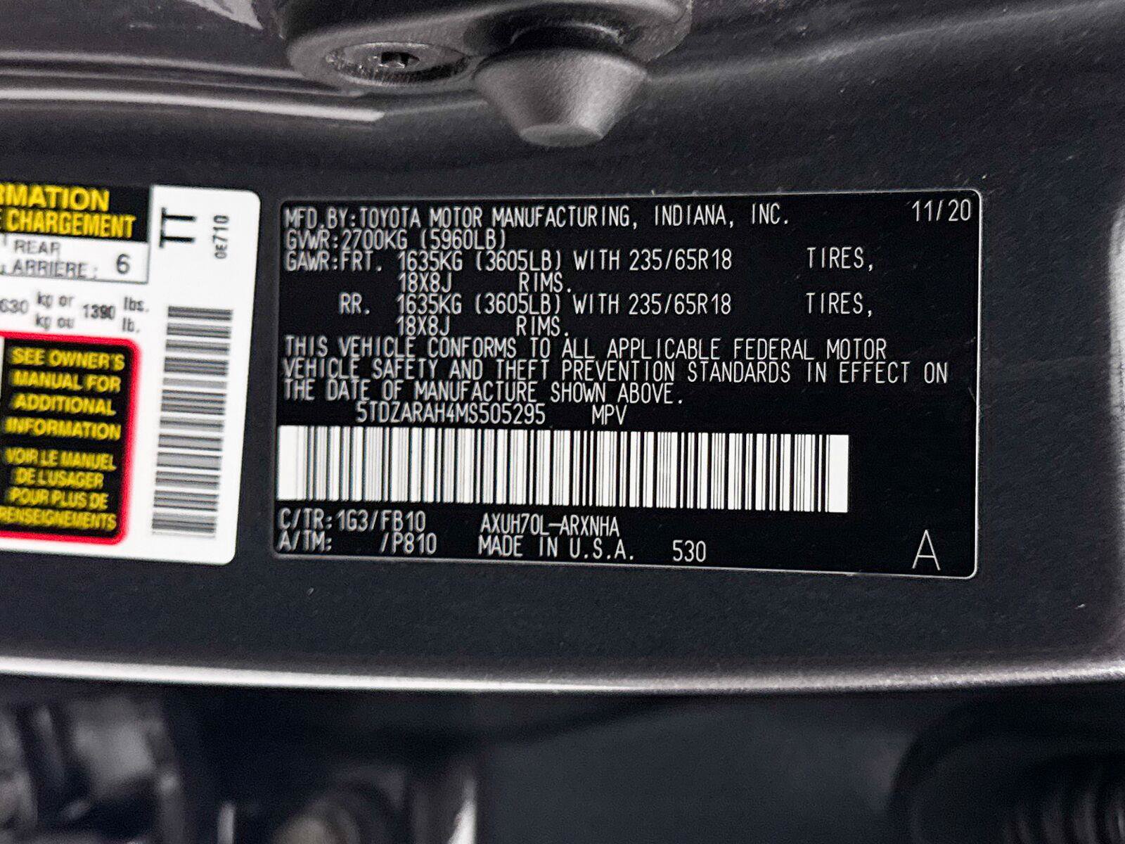 Used 2021 Toyota Highlander LE FWD image 40