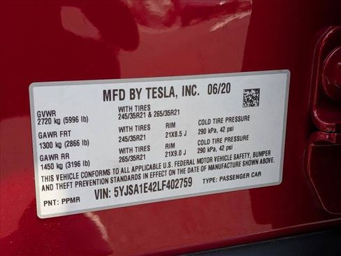 Used 2020 Tesla Model S Performance AWD/4WD image 25