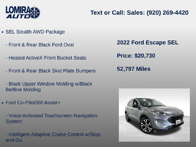 Used 2022 Ford Escape SEL w/ Technology Package AWD/4WD image 14