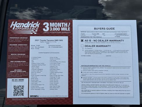 Used 2021 Toyota Tacoma SR5 w/ SR5 Appearance Package (SM) RWD image 32