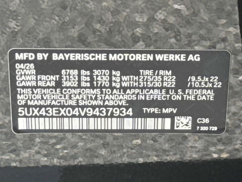 New 2027 BMW X6 M60i AWD/4WD image 30