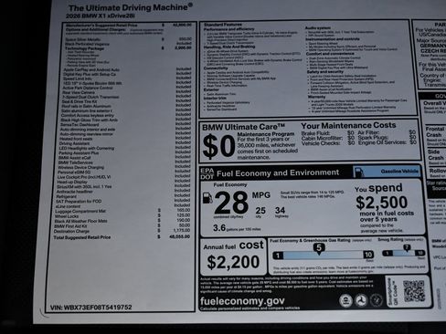 New 2026 BMW X1 xDrive28i w/ Technology Package image 39