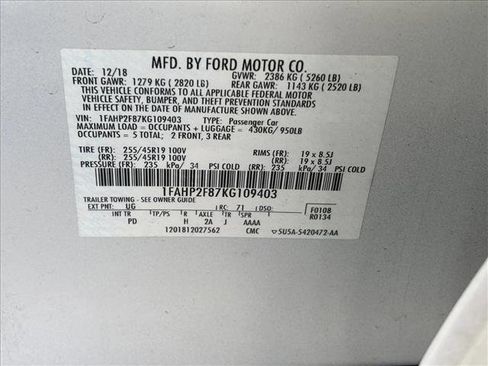 Used 2019 Ford Taurus Limited image 26