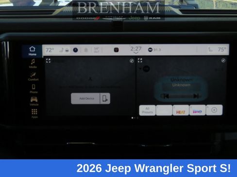 New 2026 Jeep Wrangler Sport S image 18