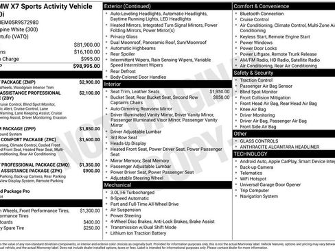 Used 2024 BMW X7 xDrive40i w/ M Sport Package AWD/4WD image 1