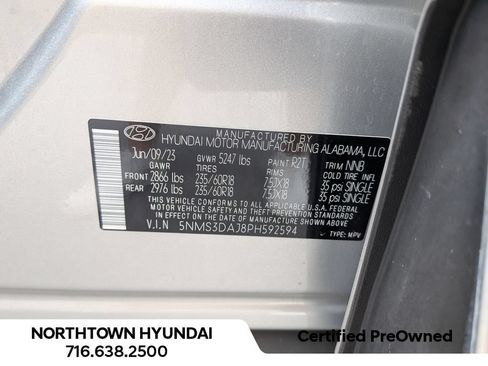 Used 2023 Hyundai Santa Fe SEL w/ Premium Package AWD/4WD image 42