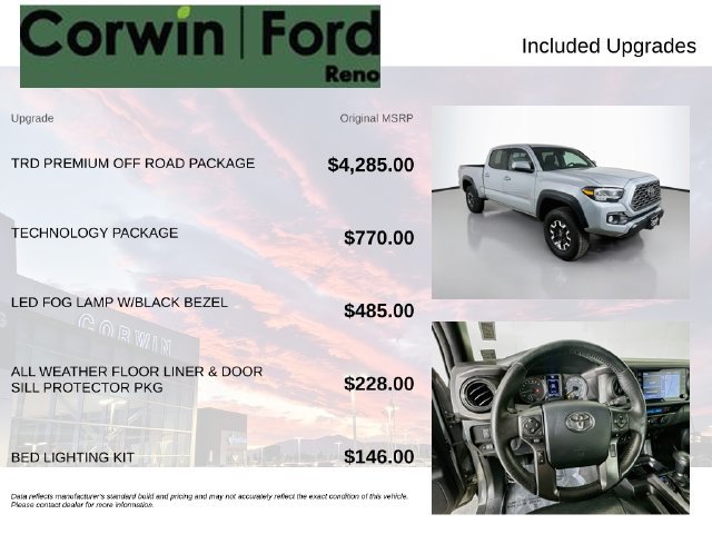 Used 2020 Toyota Tacoma TRD Off-Road w/ TRD Premium Off Road Package AWD/4WD image 3