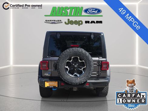 Certified 2021 Jeep Wrangler Unlimited Rubicon 4xe w/ Dual Top Group AWD/4WD image 4