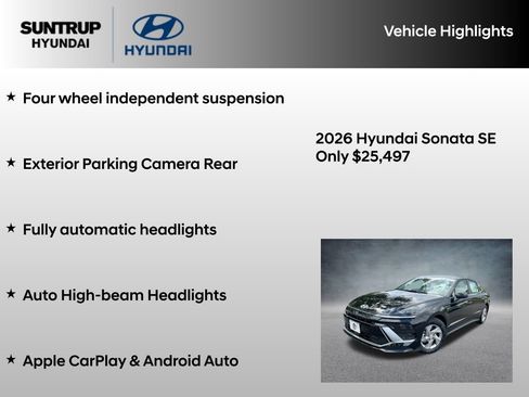 Used 2026 Hyundai Sonata SE FWD image 16