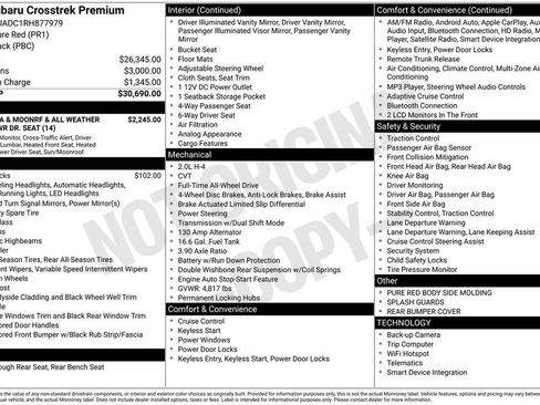 Used 2024 Subaru Crosstrek 2.0i Premium image 32