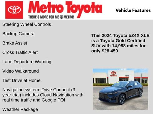 Certified 2024 Toyota bZ4X AWD w/ Weather Package image 16