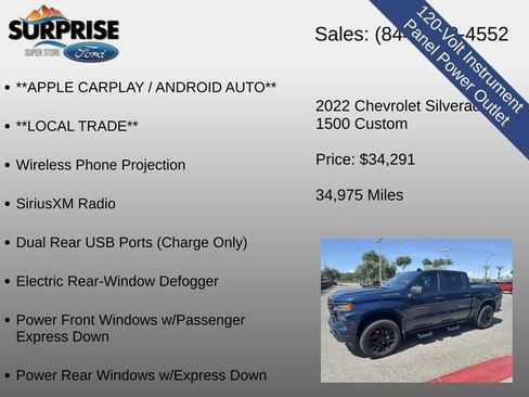 Used 2022 Chevrolet Silverado 1500 Custom AWD/4WD image 25