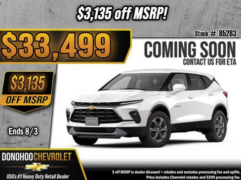 New 2026 Chevrolet Blazer LT FWD image 1