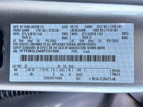 New 2025 Ford F150 XLT w/ Equipment Group 302A MID image 29