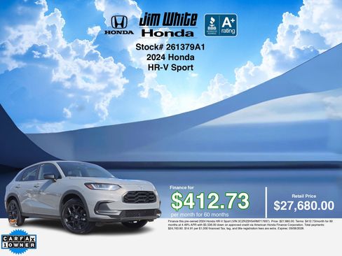 Used 2024 Honda HR-V Sport image 3