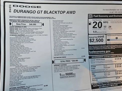 New 2026 Dodge Durango GT image 18