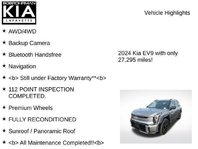 Used 2024 Kia EV9 GT-Line AWD/4WD image 8
