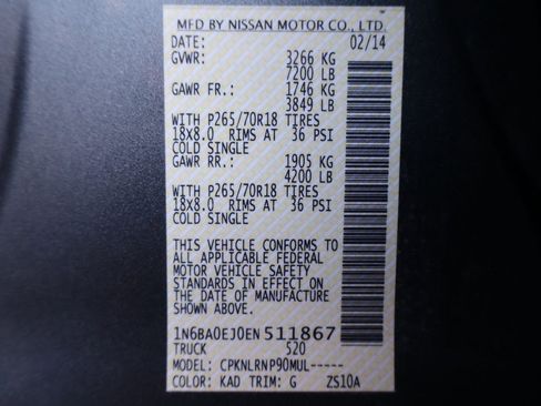 Used 2014 Nissan Titan S image 42