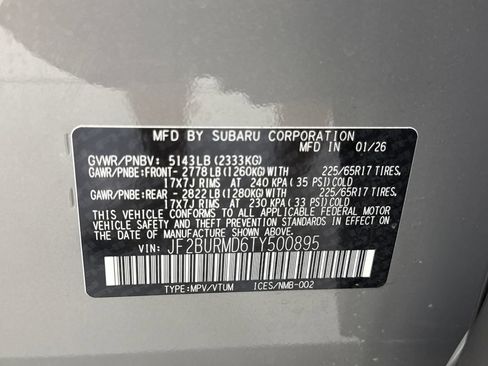 Certified 2026 Subaru Outback Wilderness AWD/4WD image 31