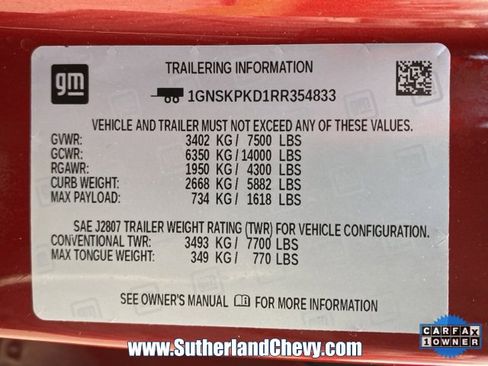 Certified 2024 Chevrolet Tahoe Z71 w/ Luxury Package image 57