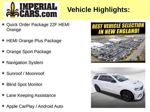 Used 2023 Dodge Durango R/T w/ Hemi Orange Plus Package AWD/4WD image 3