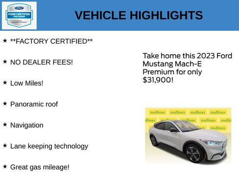 Used 2023 Ford Mustang Mach-E Premium RWD image 11
