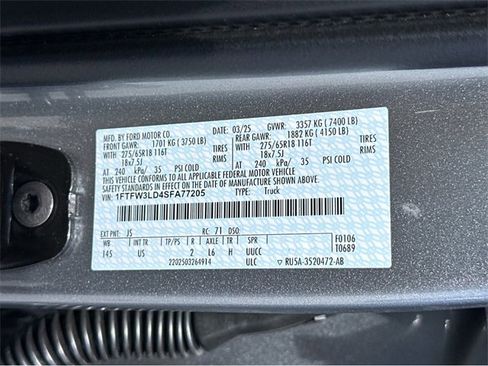 New 2025 Ford F150 XLT w/ Equipment Group 302A MID image 44