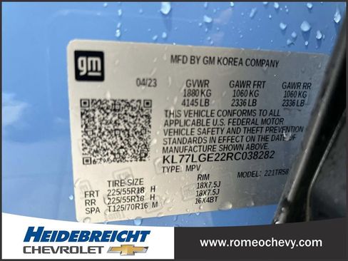 Used 2024 Chevrolet Trax RS w/ Sunroof Package image 8