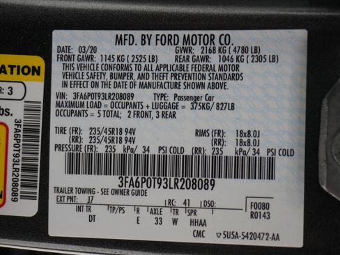 Used 2020 Ford Fusion SE image 26
