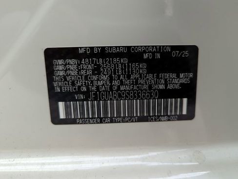 New 2025 Subaru Impreza 2.0i image 28