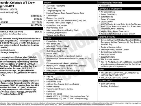 Used 2021 Chevrolet Colorado W/T w/ WT Convenience Package AWD/4WD image 27