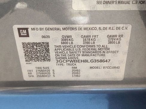 Certified 2020 Chevrolet Silverado 1500 Custom RWD image 31