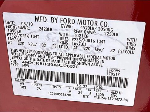 Used 2010 Mercury Mariner Premier FWD image 32