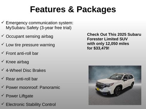 Used 2025 Subaru Forester Limited AWD/4WD image 17