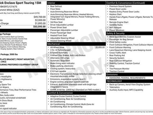 New 2026 Buick Enclave Sport Touring image 36