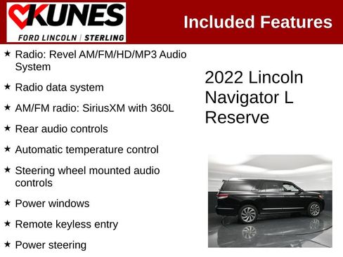 Used 2022 Lincoln Navigator L Reserve AWD/4WD image 2