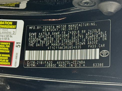 Certified 2024 Toyota Camry LE image 28