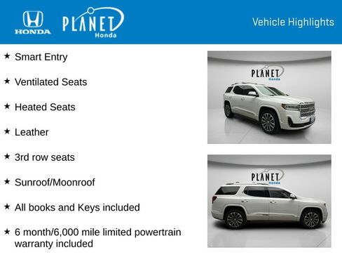Used 2020 GMC Acadia Denali w/ LPO, 'HIT The Road' Package AWD/4WD image 4