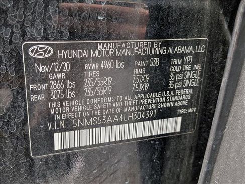 Used 2020 Hyundai Santa Fe Limited FWD image 20