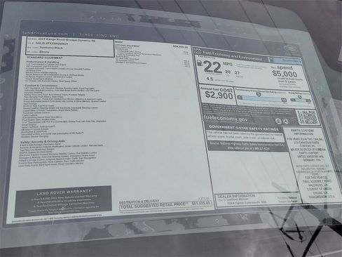 Certified 2025 Land Rover Range Rover Evoque Dynamic SE image 19