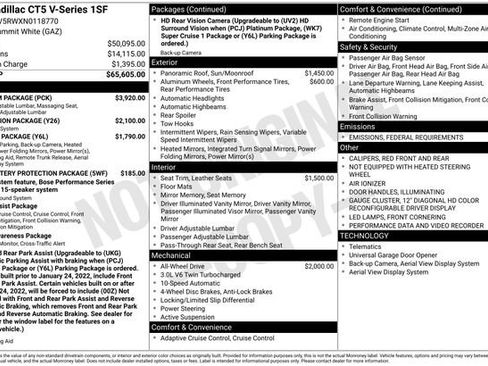 Used 2022 Cadillac CT5 V w/ Premium Package image 25