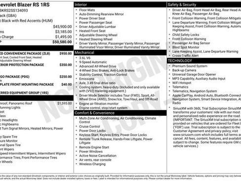 Used 2025 Chevrolet Blazer RS w/ Enhanced Convenience Package image 5