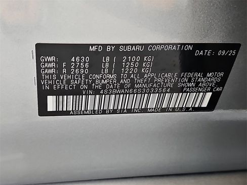 New 2025 Subaru Legacy Limited image 35